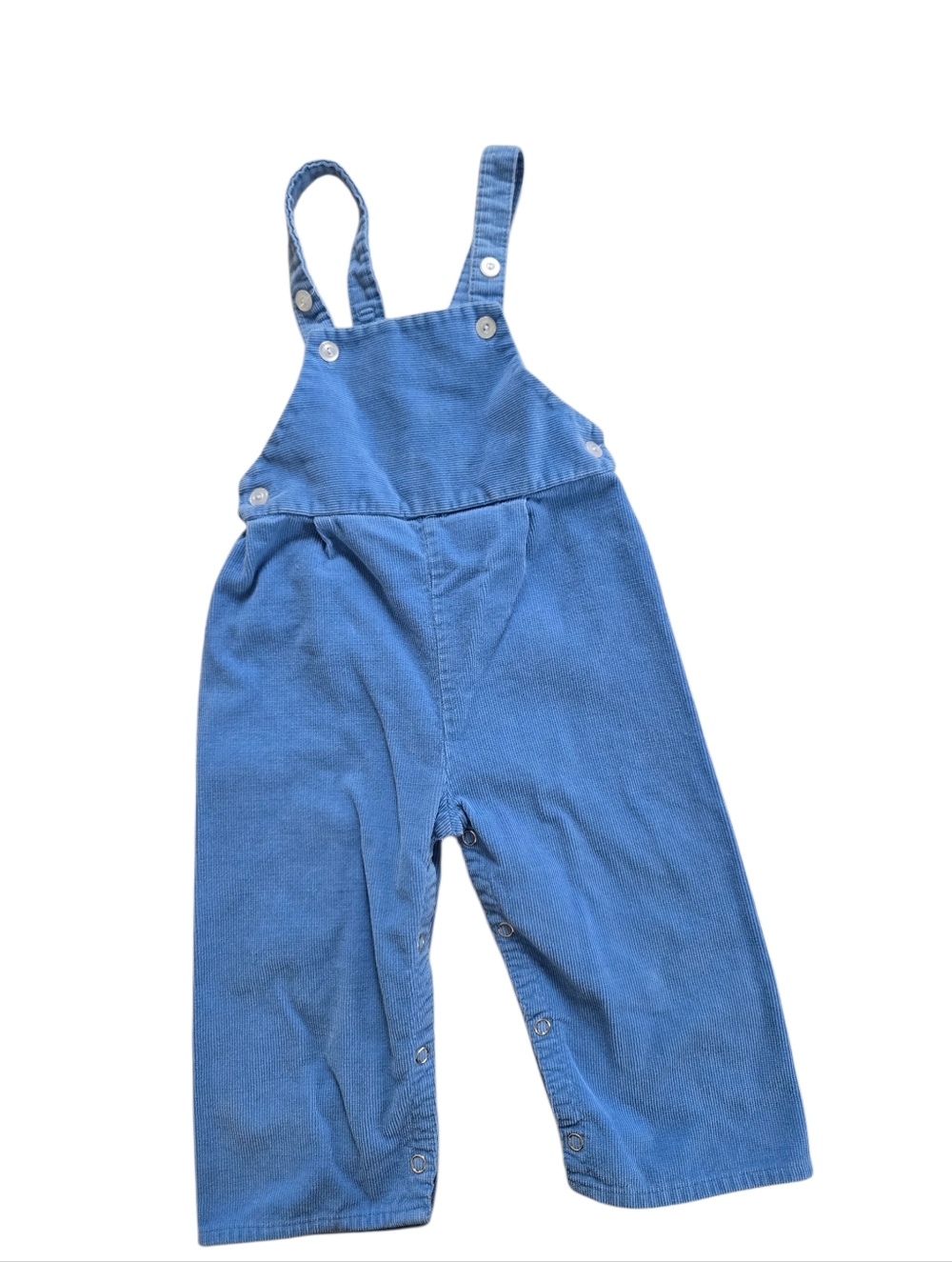 Vintage 1980s-1990s Toddle Time JC Penney Blue Corduroy Overalls